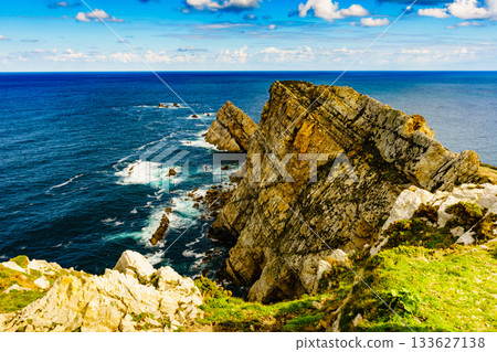 Coast at the Cabo de Penas in Asturias, Spain Coast at the Cabo de Penas in Asturias, Spain 133627138