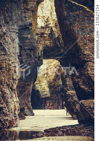 Beach of the Cathedrals, Galicia Spain. Place to visit. Beach of the Cathedrals, Galicia Spain. Place to visit. 133627154