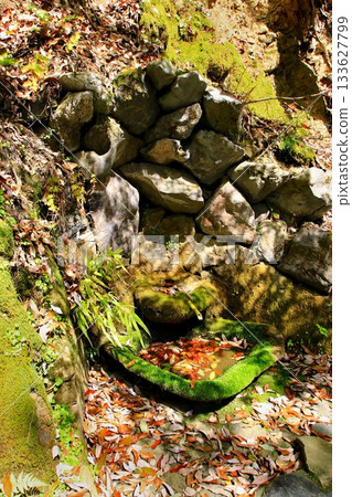 Cosmic energy pours down to protect the capital of Kyoto from evil spirits... Kurama Temple's "Water of Respiration" 133627799
