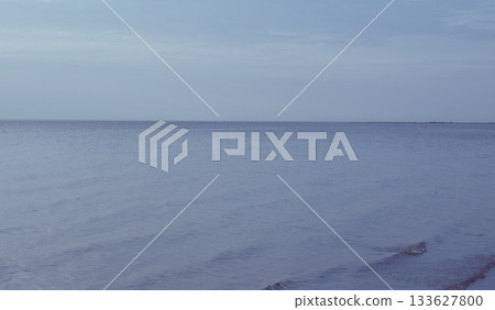 Blue sea with waves and sky with clouds landscape Blue sea with waves and sky with clouds landscape 133627800