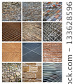 A montage of twelve images about material 133628596