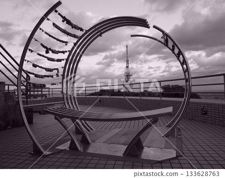 Objects and TV tower Objects and TV tower 133628763