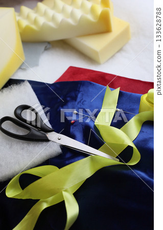 Essential Sewing Tools and Materials for Various Craft Projects and Activities 133628788