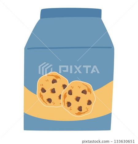 Cookies Pack Sweet Food Wrap Sachet Cookies Pack Sweet Food Wrap Sachet 133630651