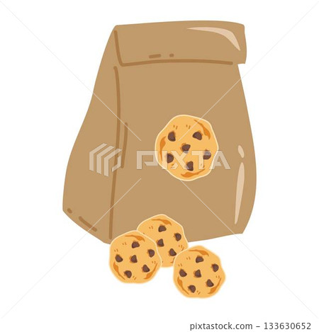 Cookies Pack, Sweet Food Wrap Sachet Cookies Pack, Sweet Food Wrap Sachet 133630652