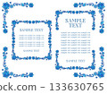 Snow decorative frame Snow decorative frame 133630765