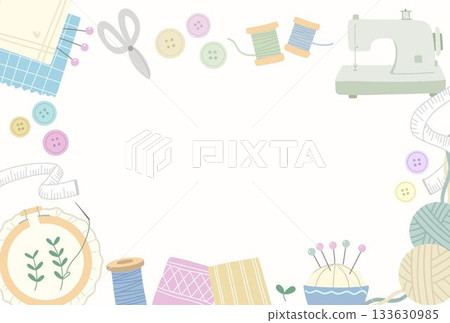 縫紉圖像框明信片 縫紉圖像框明信片 133630985