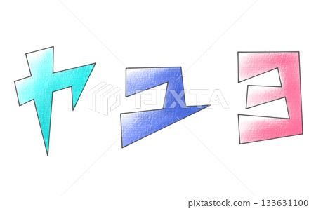 Triangular base design "Yayuyo" set, analog style 133631100