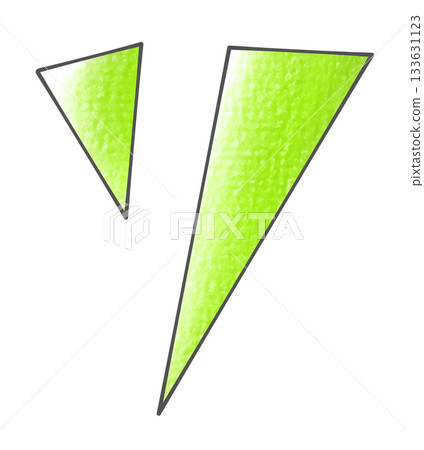 Triangular base design "So" analog style 133631123