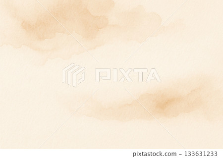 Soft beige watercolor background with wide copy space Soft beige watercolor background with wide copy space 133631233