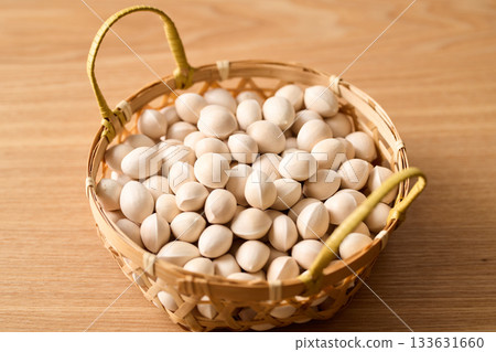 Ginkgo nuts in a basket 133631660