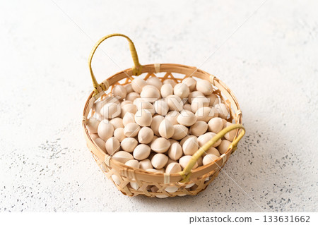 Ginkgo nuts in a basket Ginkgo nuts in a basket 133631662