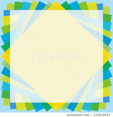 Geometric pattern square frame 133632637