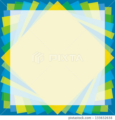 Geometric pattern square frame 133632638