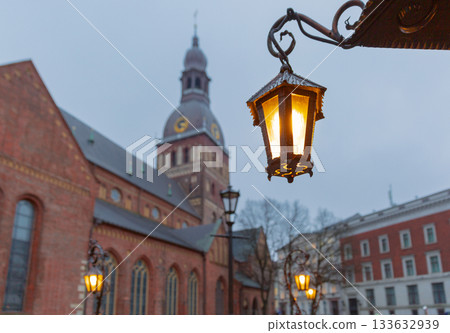 Riga Cathedral with Lanterns, Riga, Latvia Riga Cathedral with Lanterns, Riga, Latvia 133632939