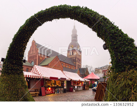 Riga Cathedral Christmas Market, Riga, Latvia 133632952