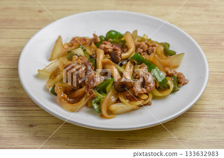 蠔油炒肉和蔬菜 蠔油炒肉和蔬菜 133632983
