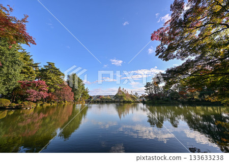深秋的兼六園，紅葉美麗 133633238