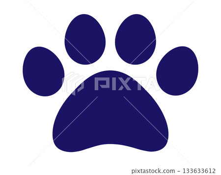 Animal footprint icon (dog, cat, etc.) 133633612