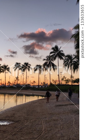 夏威夷日落 133633655
