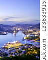 A beautiful evening view of Nagasaki from the Nabekanmuriyama Observatory (Nabekanmuriyama, Nagasaki City, Nagasaki Prefecture) 133633915