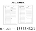 A simple daily planner template, A4/US letter format, with to-do and schedule management. 133634321