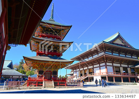 成田山新勝寺的三層寶塔與正殿 成田山新勝寺的三層寶塔與正殿 133634497