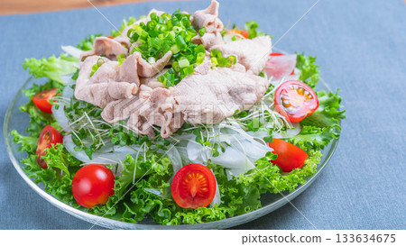 彩色豬肉涮鍋沙拉 133634675