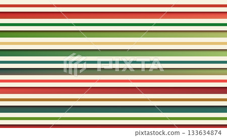 Christmas seamless background with vibrant horizontal stripes pattern festive holiday celebration geometric design banner template 133634874