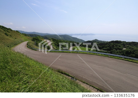 青森縣中泊市，339號國道，通往觀景台的蜿蜒小路 133635176