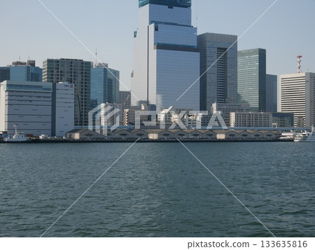 Beautiful buildings seen from the sea Beautiful buildings seen from the sea 133635816