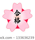 Illustration of a passing grade in the shape of a cherry blossom 133636239