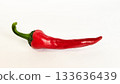 Chili pepper isolated on white background with shadow 133636439