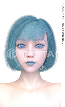 女人的臉的特寫 女人的臉的特寫 133636546