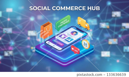 Online Shopping Banner Graphic 133636639