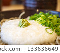 A bowl of sparkling grated yam and the delicious flavor of Yamakake Soba 133636649