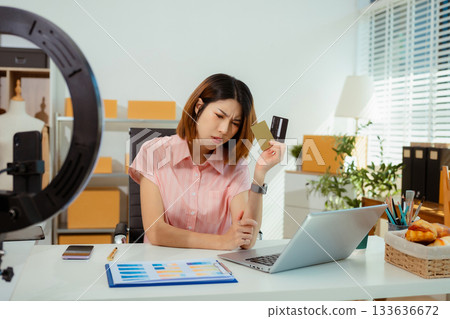 Freelancer are stressed, anxious, small online business owners are unhappy, financial problems are losing money. Freelancer are stressed, anxious, small online business owners are unhappy, financial problems are losing money. 133636672