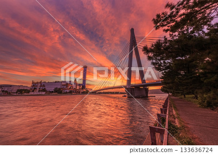 Maishima sludge center dusk 133636724