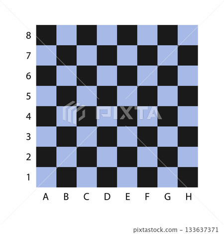 Standard 8x8 Chessboard Grid with Algebraic Notation - Game Board Background. Standard 8x8 Chessboard Grid with Algebraic Notation - Game Board Background. 133637371