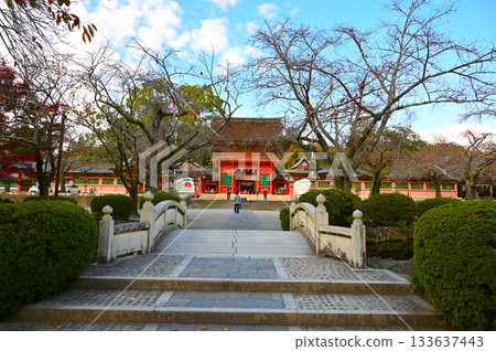 Fujisan Hongu Sengen Taisha Shrine Tower Gate, Kagami Pond and Ring Bridge, Fujinomiya City Fujisan Hongu Sengen Taisha Shrine Tower Gate, Kagami Pond and Ring Bridge, Fujinomiya City 133637443