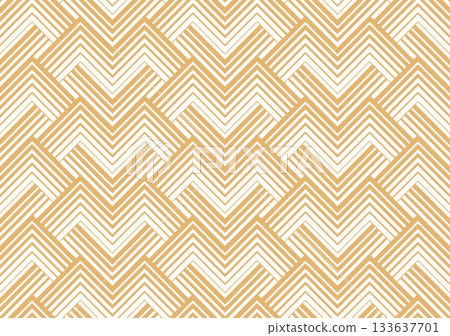 Abstract geometric pattern with stripes, lines. Seamless vector background. White and golden ornament. Simple lattice graphic design 133637701