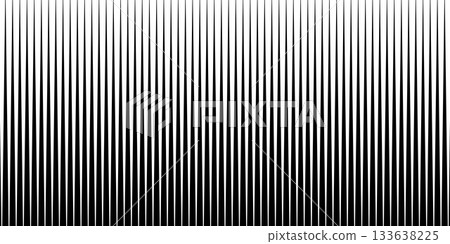 Vertical Line Gradient Halftone Background - Abstract Black and White Fade Pattern. 133638225
