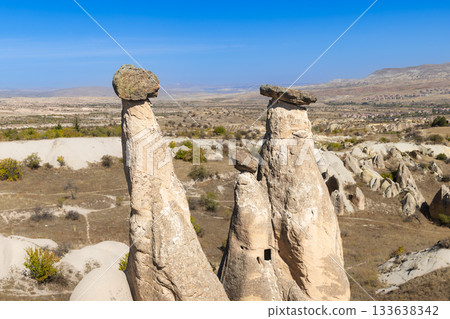 Three Sisters Rocks in Cappadocia, Türkiye Three Sisters Rocks in Cappadocia, Türkiye 133638342