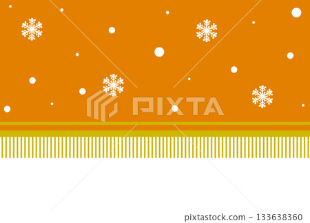 橙色雪花流蘇橫幅 橙色雪花流蘇橫幅 133638360
