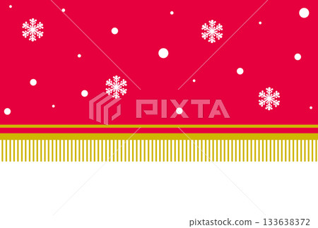 A bright pink banner with snowflake fringe A bright pink banner with snowflake fringe 133638372