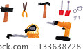 Tool illustration set 133638728