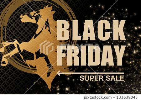 黑色星期五廣告/橫幅/吸睛宣傳品（馬/馬年） 133639043