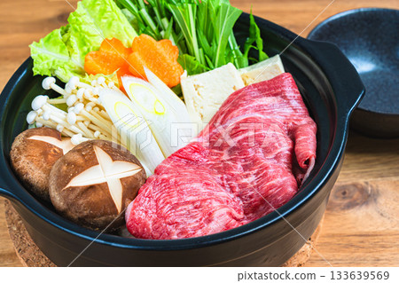 壽喜燒各種食材 壽喜燒各種食材 133639569