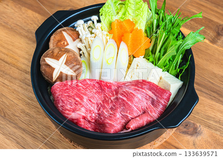 壽喜燒各種食材 壽喜燒各種食材 133639571