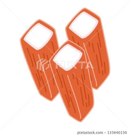 Japanese sticks surimi - imitation crab meat Japanese sticks surimi - imitation crab meat 133640130